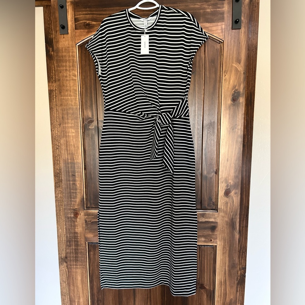 SPANX Black and White Dress